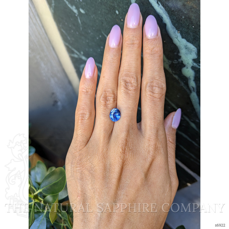 3.25 Ct. Blue Sapphire from Ceylon (Sri Lanka)