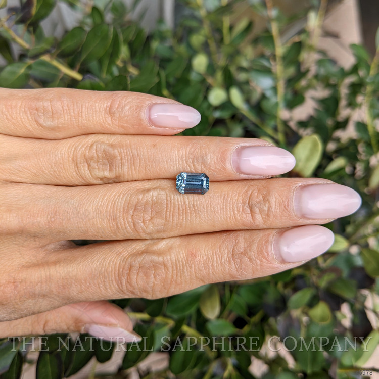 2.32 Ct. Greyish Blue Sapphire from Ceylon (Sri Lanka)