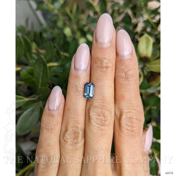 2.32 Ct. Greyish Blue Sapphire from Ceylon (Sri Lanka)