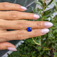 2.54 Ct. Blue Sapphire from Ceylon (Sri Lanka) Life Style