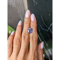 4.06 Ct. Violet Sapphire from Ceylon (Sri Lanka) Life Style