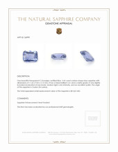 5.45 Ct. Blue Sapphire from Ceylon (Sri Lanka) Appraisal