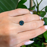 2.33 Ct. Greenish Blue Sapphire from Ceylon (Sri Lanka) Life Style