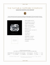 7.65 Ct. White Sapphire from Ceylon (Sri Lanka) Scan Report