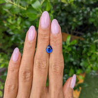 2.03 Ct. Blue Sapphire from Ceylon (Sri Lanka) Life Style