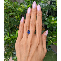 2.03 Ct. Blue Sapphire from Ceylon (Sri Lanka) Life Style