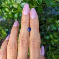 0.77 Ct. Blue Sapphire from Ceylon (Sri Lanka) Life Style