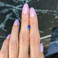0.77 Ct. Blue Sapphire from Ceylon (Sri Lanka) Life Style
