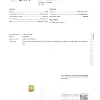 1.02 Ct. Greenish Yellow Sapphire from Thailand Scan Report