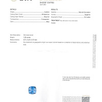 1.05 Ct. Sapphire from Ceylon (Sri Lanka) Scan Report