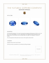 1.42 Ct. Blue Sapphire from Ceylon (Sri Lanka) Appraisal