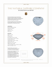 3.16 Ct. Sapphire from Ceylon (Sri Lanka) 3 D Scan Report
