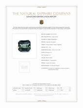 1.58 Ct. Bluish Green Sapphire from Ceylon (Sri Lanka) Scan Report