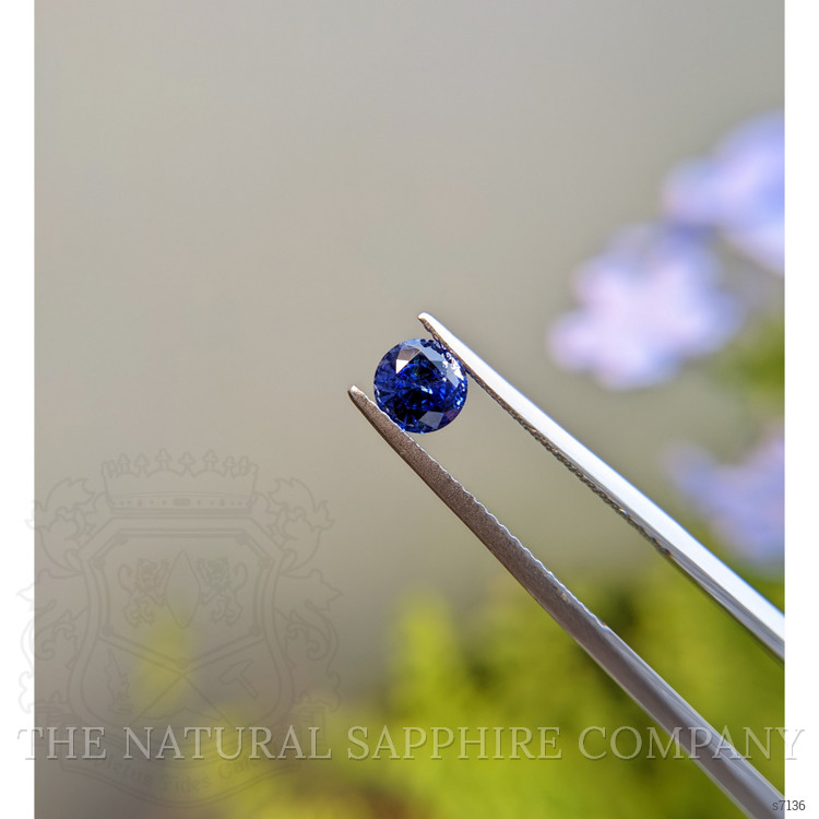 0.86 Ct. Blue Sapphire from Ceylon (Sri Lanka)
