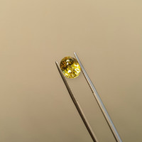 3.63 Ct. Greenish Yellow Sapphire from Ceylon (Sri Lanka) Life Style