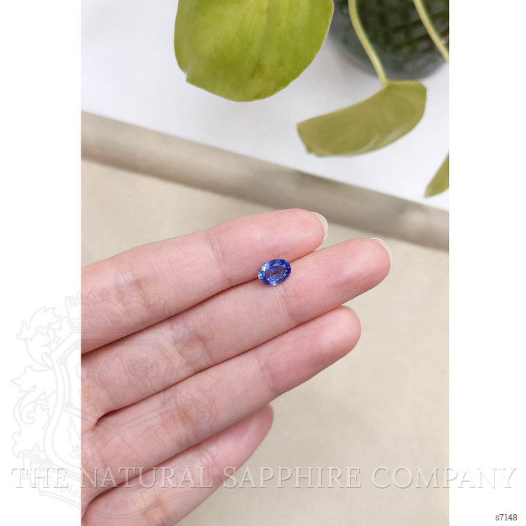 1.24 Ct. Blue Sapphire from Ceylon (Sri Lanka)