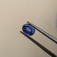 1.63 Ct. Blue Sapphire from Ceylon (Sri Lanka) Life Style