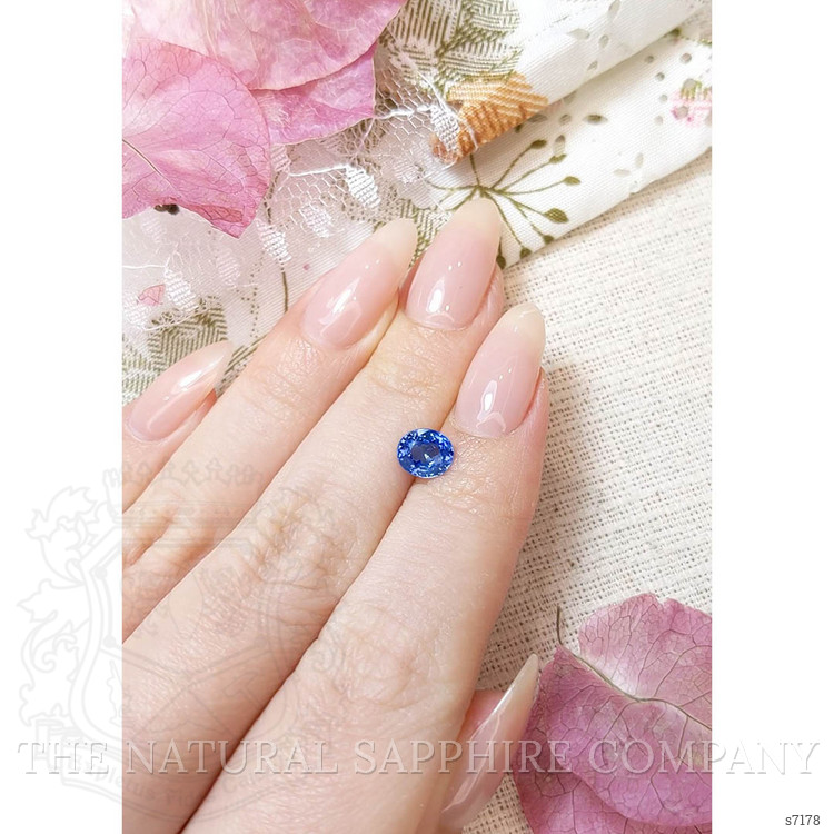 1.33 Ct. Blue Sapphire from Ceylon (Sri Lanka)