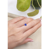 0.82 Ct. Blue Sapphire from Ceylon (Sri Lanka) Life Style