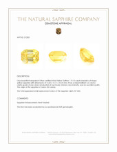 19.13 Ct. Yellow Sapphire from Ceylon (Sri Lanka) Appraisal