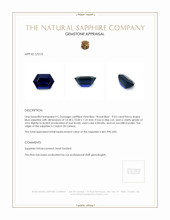 9.03 Ct. Blue Sapphire from Ceylon (Sri Lanka) Appraisal