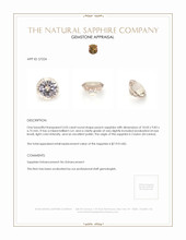 5.03 Ct. Peach Sapphire from Ceylon (Sri Lanka) Appraisal