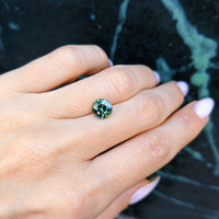 2.14 Ct. Green Sapphire from Madagascar Life Style