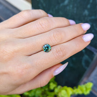 2.14 Ct. Green Sapphire from Madagascar Life Style