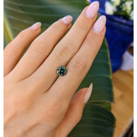 2.14 Ct. Green Sapphire from Madagascar Life Style