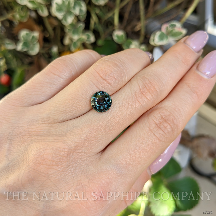 2.76 Ct. Bluish Green Sapphire from Madagascar