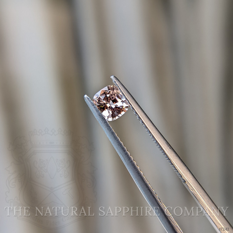 0.55 Ct. Peach Sapphire from Ceylon (Sri Lanka)