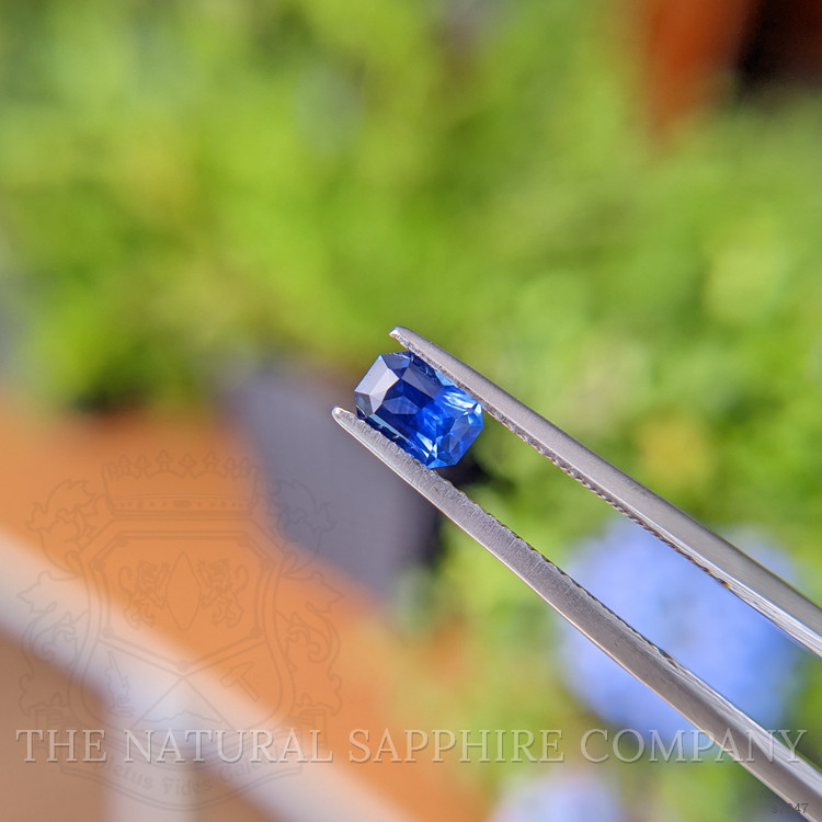 0.63 Ct. Blue Sapphire from Ceylon (Sri Lanka)