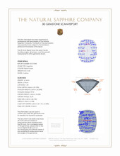 0.68 Ct. Sapphire from Ceylon (Sri Lanka) 3 D Scan Report
