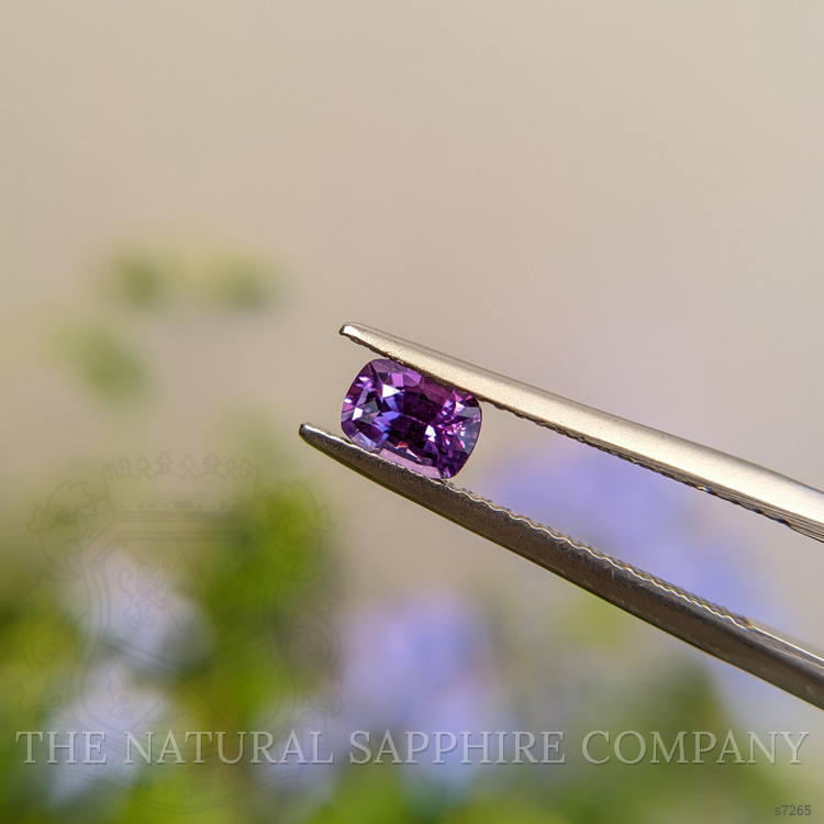 0.66 Ct. Purple Sapphire from Ceylon (Sri Lanka)
