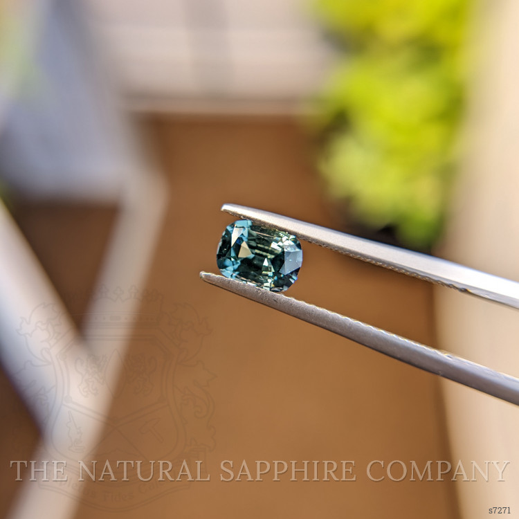 0.92 Ct. Bluish Green Sapphire from Madagascar
