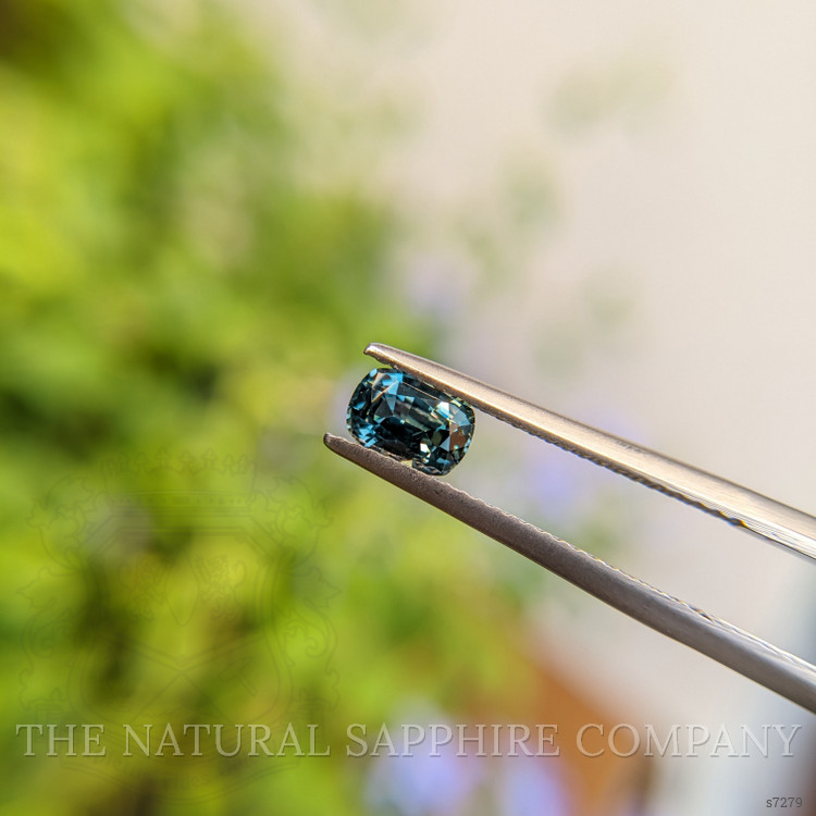0.85 Ct. Greenish Blue Sapphire from Madagascar