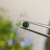 0.61 Ct. Bluish Green Sapphire from Madagascar Life Style