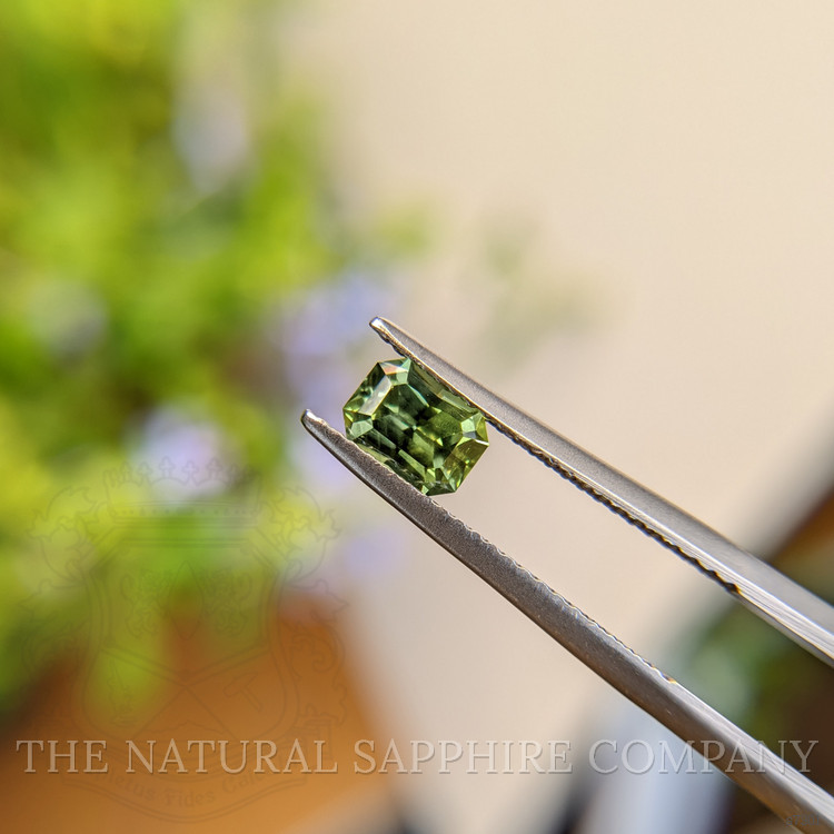 0.89 Ct. Green Sapphire from Madagascar