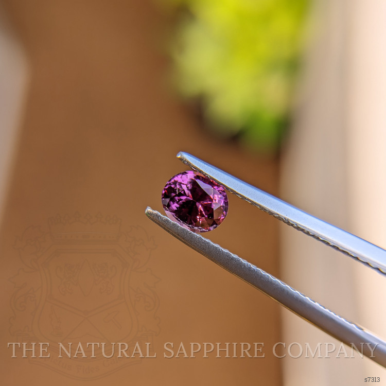 0.67 Ct. Pinkish Purple Sapphire from Ceylon (Sri Lanka)