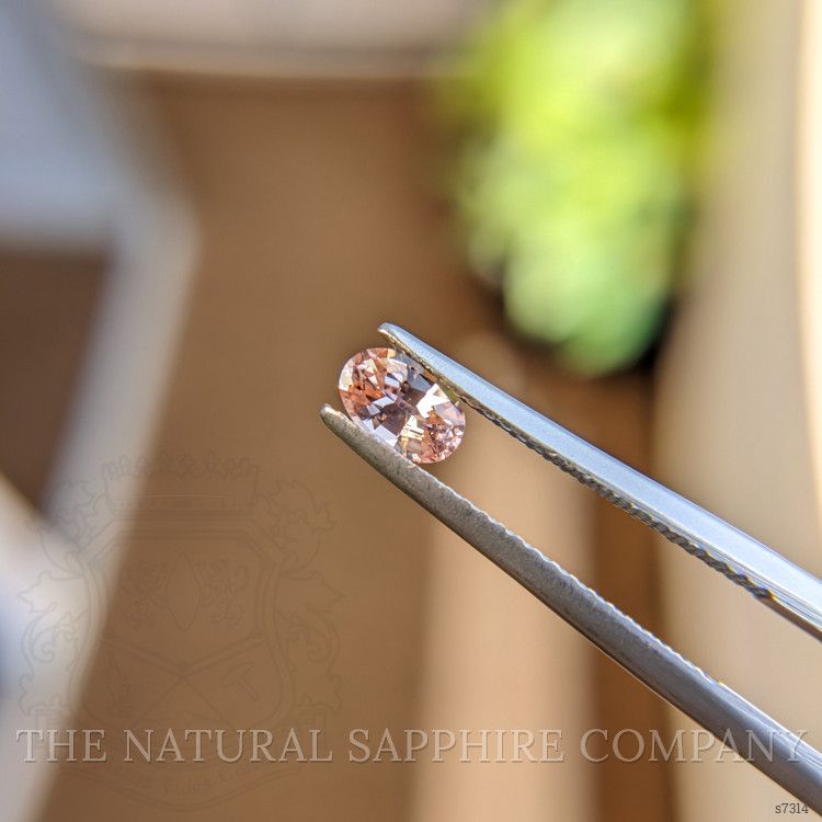0.59 Ct. Padparadscha Sapphire from Ceylon (Sri Lanka)