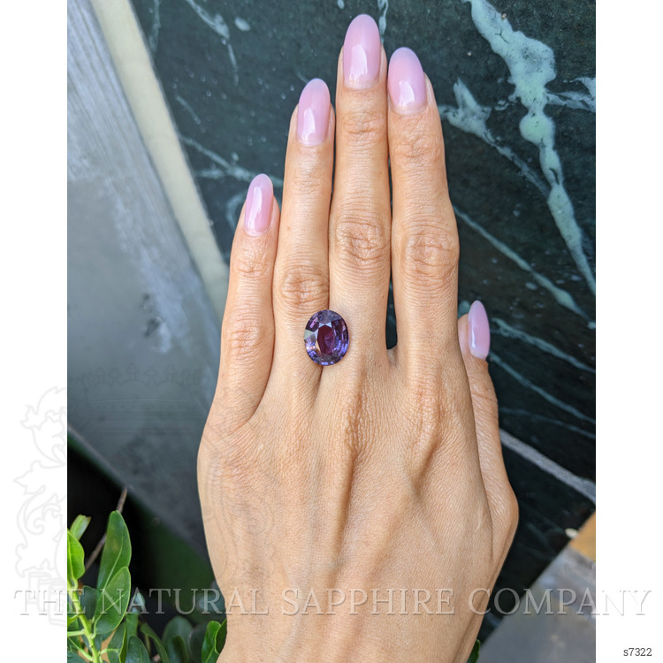 10.15 Ct. Purple Sapphire from Madagascar