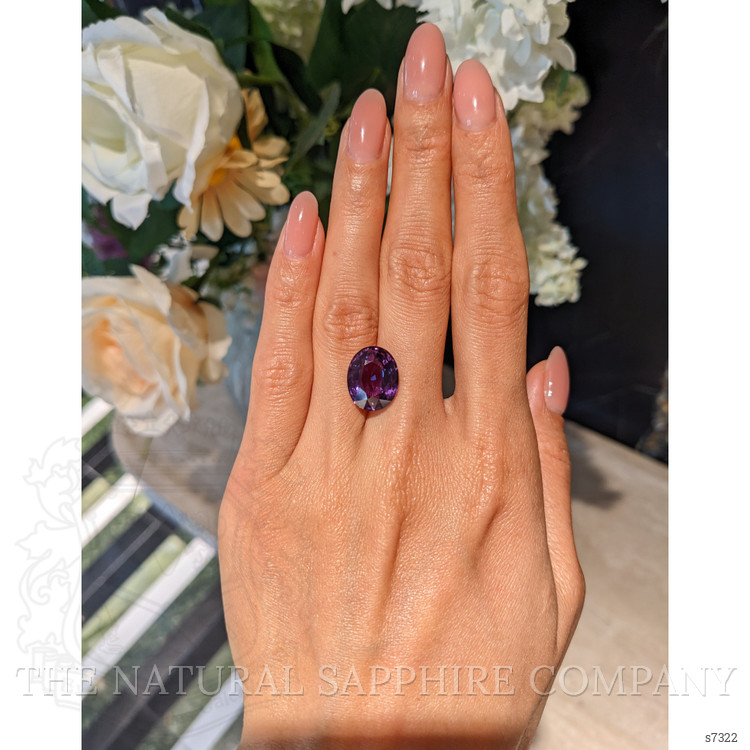 10.15 Ct. Purple Sapphire from Madagascar