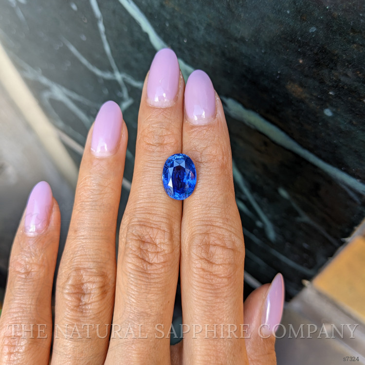 6.58 Ct. Blue Sapphire from Ceylon (Sri Lanka)