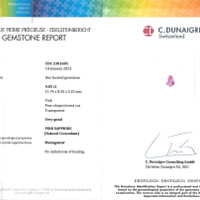 4.02 Ct. Pink Sapphire from Madagascar Scan Report