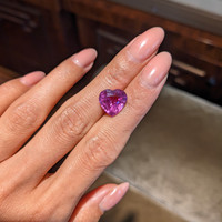 6.58 Ct. Pink Sapphire from Madagascar Life Style