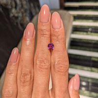 1.15 Ct. Purplish Pink Sapphire from Ceylon (Sri Lanka) Life Style