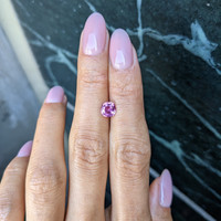 1.15 Ct. Purplish Pink Sapphire from Ceylon (Sri Lanka) Life Style