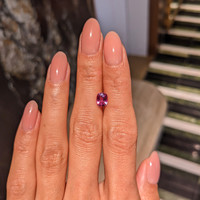 1.23 Ct. Purplish Pink Sapphire from Ceylon (Sri Lanka) Life Style