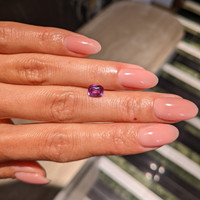 1.19 Ct. Purplish Pink Sapphire from Ceylon (Sri Lanka) Life Style
