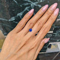 1.42 Ct. Blue Sapphire from Ceylon (Sri Lanka) Life Style